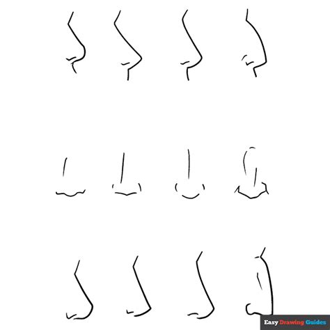 How To Draw Anime Nose Step By Step